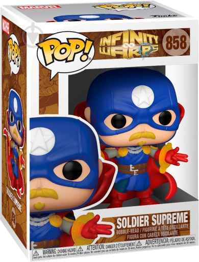 Фігурка Funko POP! Bobble Marvel Avengers Infinity Warps Soldier Supreme 52006 (FUN25491117) - фото 2