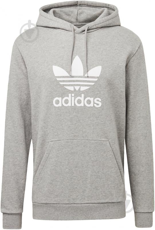 Свитшот Adidas TREFOIL HOODIE DT7963 р. S светло-серый - фото 2