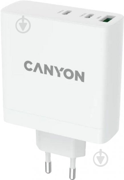 Зарядное устройство Canyon H-140-01 GaN PD 140W QC 3.0 30W White - фото 2