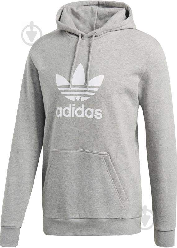 Світшот Adidas TREFOIL HOODIE DT7963 р. M світло-сірий - фото 1