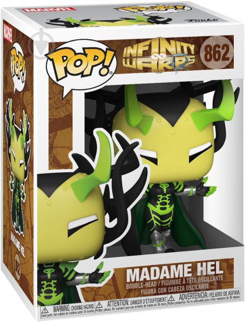 Фигурка Funko Funko POP! Bobble Marvel Avengers Infinity Warps Madame Hel 52010 (FUN25491120) - фото 3