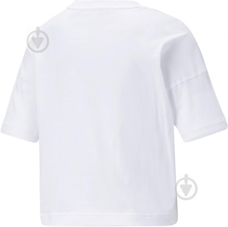 Футболка Puma Power Tape Cropped Tee 84711602 р.XL белый - фото 5