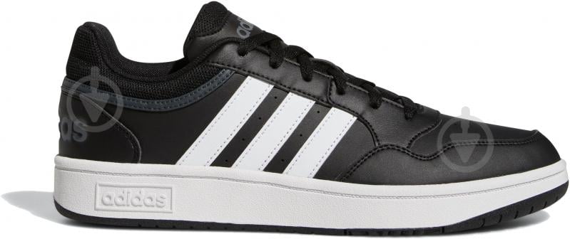 Кросівки чоловічі демісезонні Adidas HOOPS 3.0 GY5432 р.44 чорні із білим - фото 1