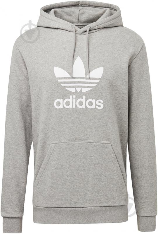 Світшот Adidas TREFOIL HOODIE DT7963 р. L світло-сірий - фото 2