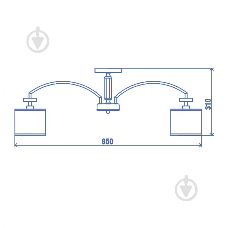 Люстра Victoria Lighting 8x40 Вт E14 золотой Teresa/PL8 gold - фото 4