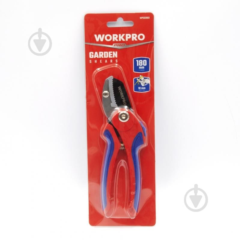 Секатор садовый WORKPRO с наковальней (WP332003) - фото 3