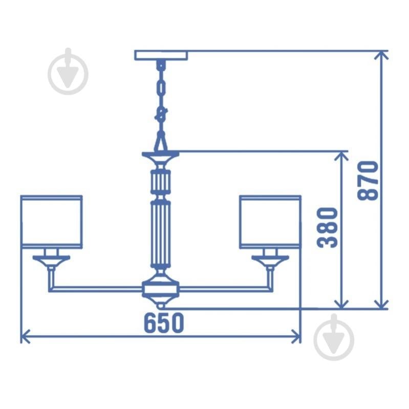 Люстра Victoria Lighting 6x40 Вт E14 хром Madlen/PL6 chrome - фото 3