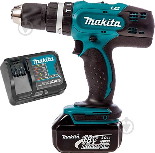 Шуруповерт ударный аккумуляторный Makita DHP453SFX8 - фото 1