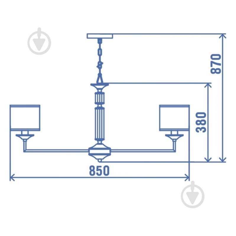 Люстра Victoria Lighting 8x40 Вт E14 хром Madlen/PL8 chrome - фото 2