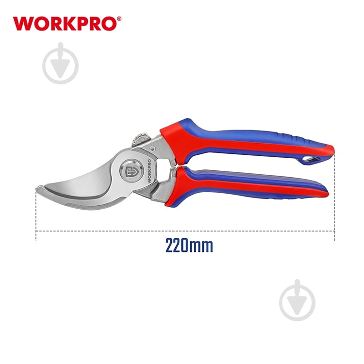 Секатор садовый WORKPRO CR-V PRO (WP332013) - фото 4