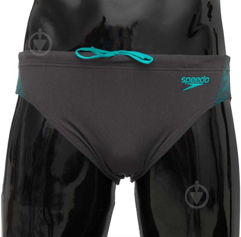 Плавки Speedo 8-08741B070 р.40 серый с бирюзовым - фото 1