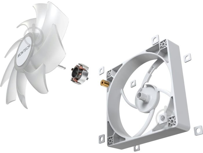 Вентилятор Montech GF120 ARGB PWM White - фото 3