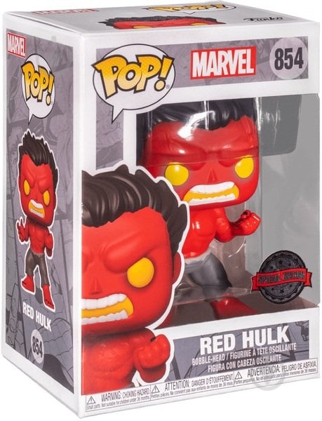 Фігурка Funko POP! Bobble Marvel Hulk Red Hulk w/(GW) Chase (Exc) (FUN25491086) - фото 2