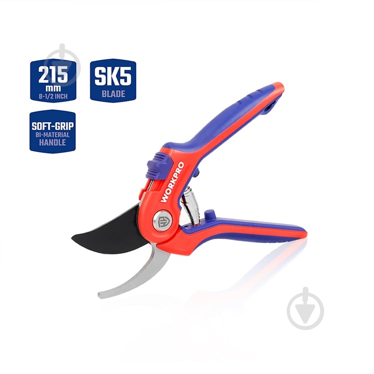 Секатор садовый WORKPRO SK5 PRO (WP332009) - фото 3