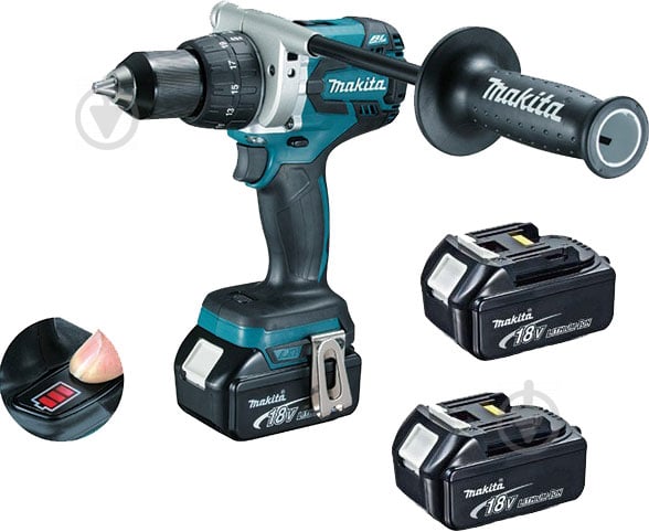 Шуруповерт аккумуляторный Makita DDF481RFE3 - фото 1