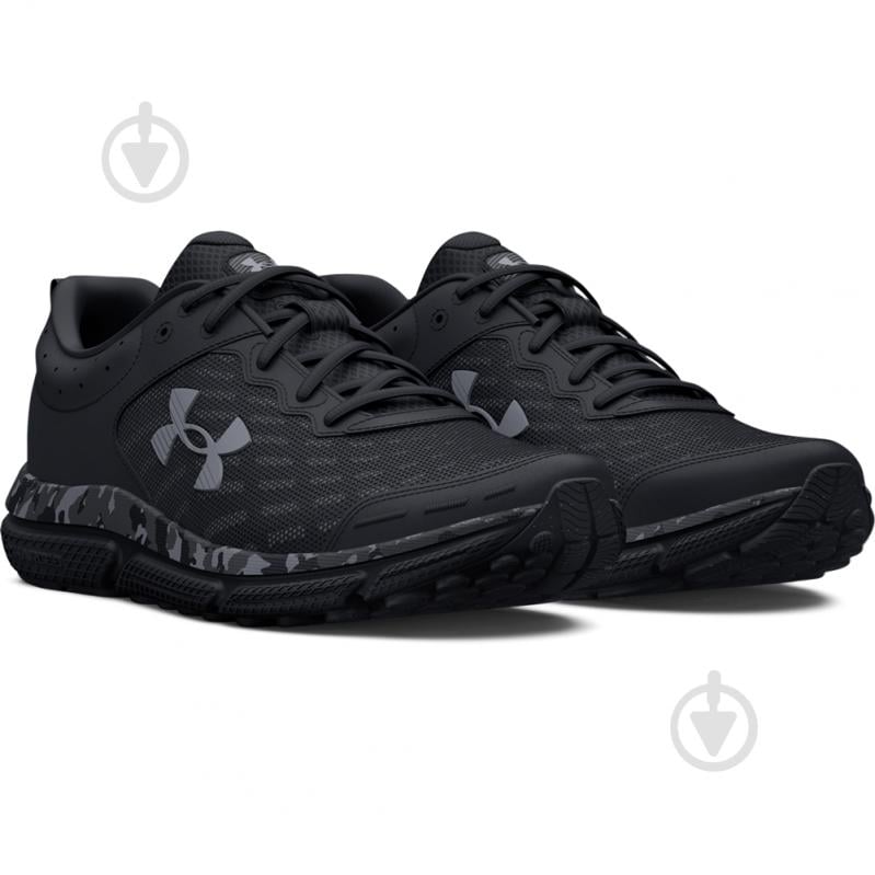 Кросівки чоловічі демісезонні Under Armour Charged Assert 10 Camo 3027036-001 р.42 чорні - фото 3