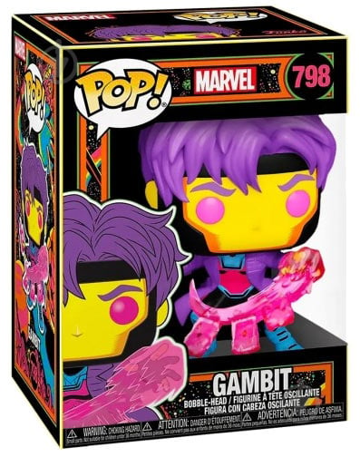 Фигурка Funko Bobble Marvel Black Light Gambit (Exc) 55628 (FUN25491005) - фото 2