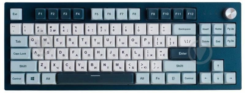 Клавиатура Montech USB TKL FB (MK87FB) blue/white - фото 8