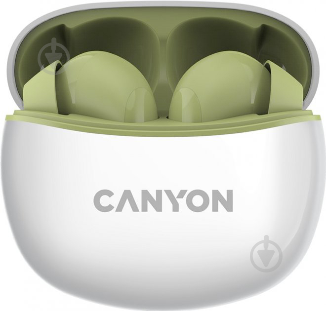 Навушники Canyon TWS-5 Bluetooth green (CNS-TWS5GR) - фото 2