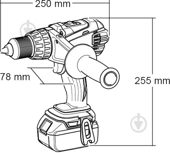 Шуруповерт акумуляторний Makita DDF458Z - фото 4