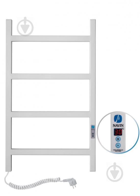 Рушникосушарка електрична NAVIN Nordic 500х800 Digital ліва (білий оксамит) (12-841152-5080) - фото 1