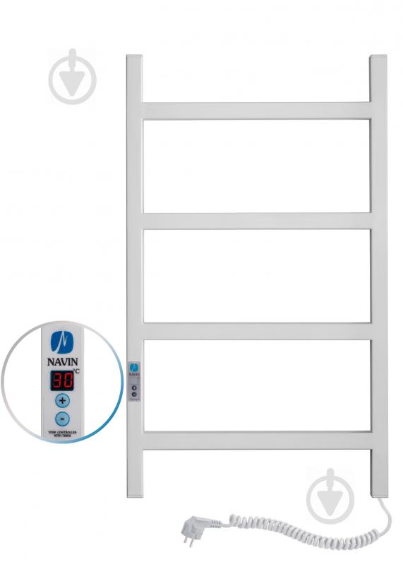 Рушникосушарка електрична NAVIN Nordic 500х800 Digital права (білий оксамит) (12-841052-5080) - фото 1