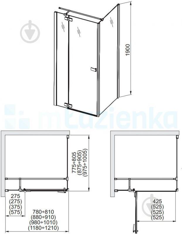 Душові двері Aquaform Verra Line L 103-09381 - фото 2