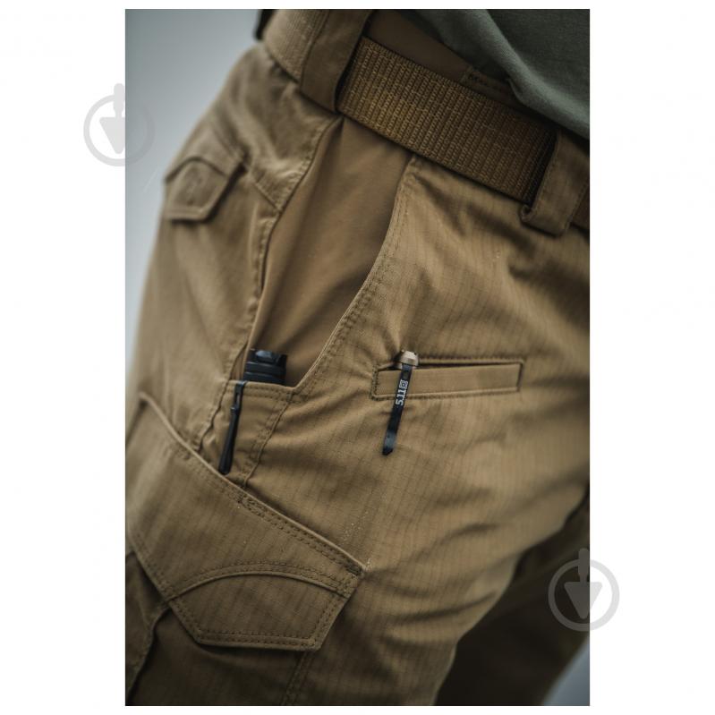 Брюки тактические 5.11 Tactical "ICON PANTS" р. W30/L34 Kangaroo 74521-134 - фото 9