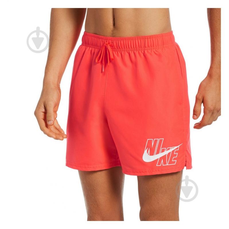 Шорти Nike Logo Lap 5" Volley Swim NESSA566631 р. M червоний - фото 1