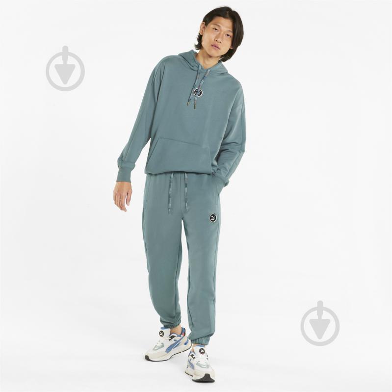 Брюки Puma T7 GO FOR Sweatpants TR 53417650 р. L бирюзовый - фото 3