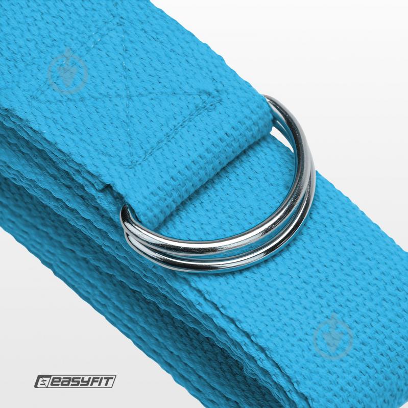 Ремень для йоги EasyFit светло-голубой - фото 5 Ремень для йоги EasyFit светло-голубой - фото 5