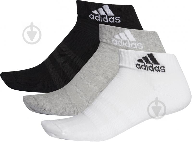 Шкарпетки Adidas CUSH ANK 3PP DZ9364 р.L різнокольоровий 3 пари шт. - фото 1