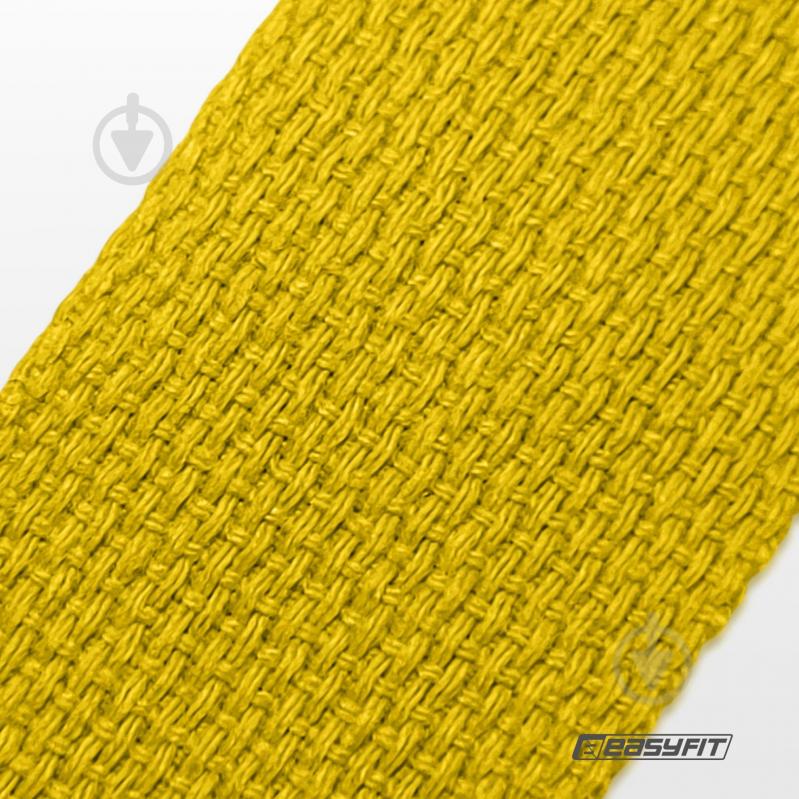Ремінь для йоги EasyFit жовтий - фото 6 Ремінь для йоги EasyFit жовтий - фото 6