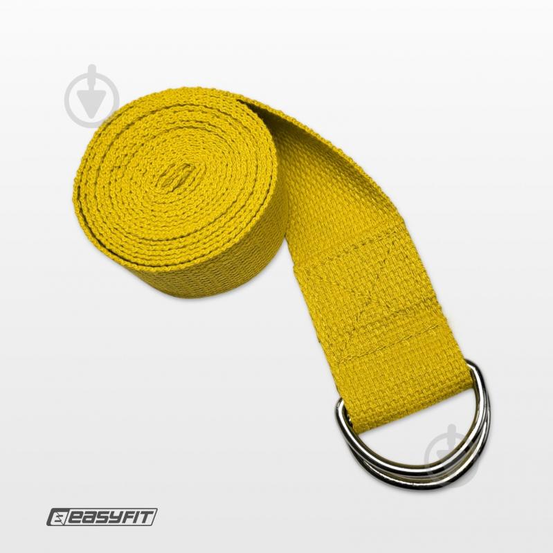 Ремінь для йоги EasyFit жовтий - фото 10 Ремінь для йоги EasyFit жовтий - фото 10