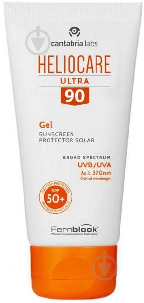 Гель сонцезахисний Cantabria Labs Ultra SPF 90 для комбінованої та жирної шкіри 50 мл - фото 1