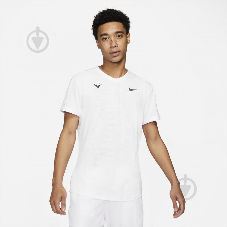 Футболка Nike RAFA MNK DFADV SS TOP CV2802-100 р.XL белый - фото 1