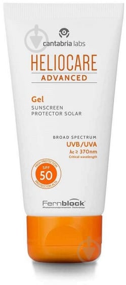 Гель солнцезащитный Cantabria Labs Advanced SPF 50 для комбинированной и жирной кожи 50 мл - фото 1