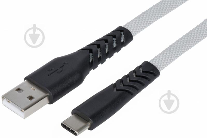 Кабель 2E USB-USB-C 1 м сірий (2E-CCTT-1MGR) - фото 1