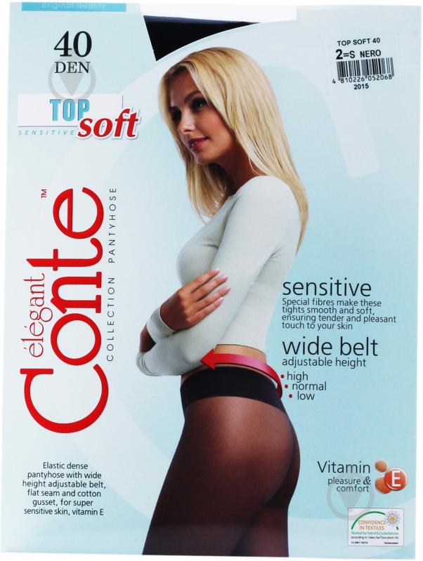 Колготки Conte Elegant TOP SOFT 40 den Nero 2 черный - фото 1