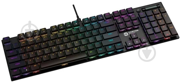 Клавиатура Canyon Cometstrike GK-55 RGB ENG/UKR (CND-SKB55-US) black - фото 4