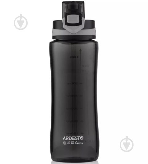 Бутылка для воды ARDESTO Purity 800 мл черный AR2280PR - фото 1 Бутылка для воды ARDESTO Purity 800 мл черный AR2280PR - фото 1
