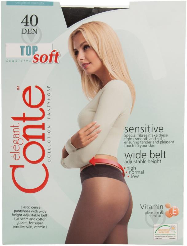 Колготки Conte Elegant TOP SOFT 40 den Grafit 3 графит - фото 1