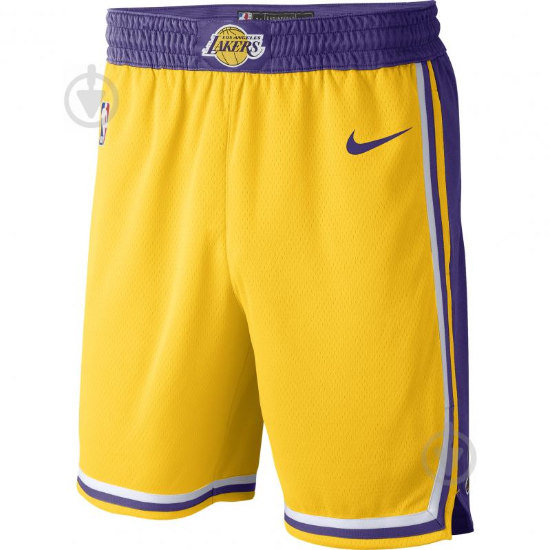 Шорты Nike LAL M NK SWGMN SHORT ROAD AJ5617-728 р. M желтый - фото 1