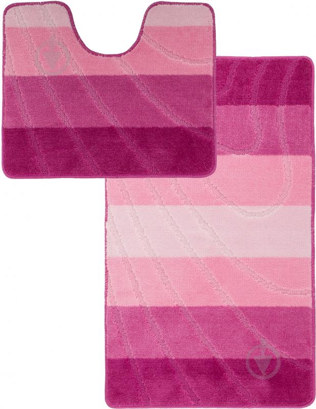 Набор ковриков Vonaldi Colorline Bari Pink - фото 1 Набор ковриков Vonaldi Colorline Bari Pink - фото 1