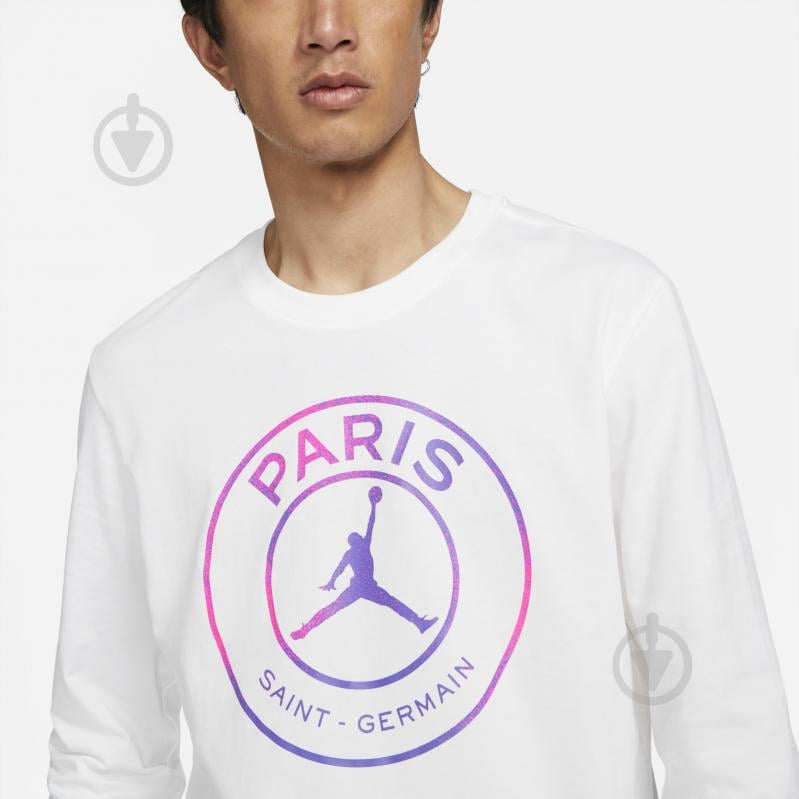 Футболка Nike M J PSG LS TEE CZ0792-100 р.M белый - фото 5