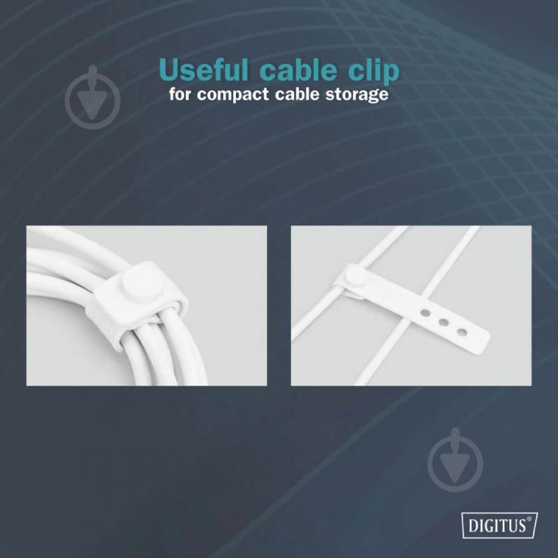 Кабель Digitus 1 м білий (AK-600110-010-W) - фото 8 Кабель Digitus 1 м білий (AK-600110-010-W) - фото 8