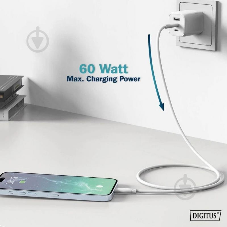 Кабель Digitus 1 м білий (AK-600110-010-W) - фото 9 Кабель Digitus 1 м білий (AK-600110-010-W) - фото 9