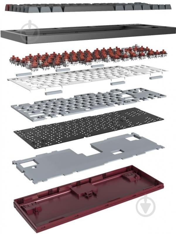 Клавиатура Montech USB TKL DR (MK87DR) black - фото 8