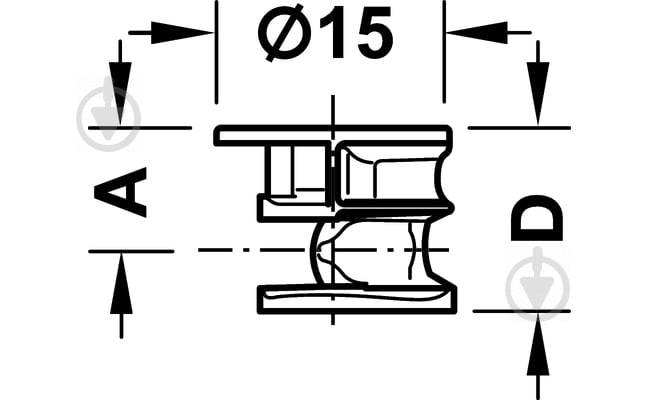 Стяжка MINIFIX 18 мм з болтом 8 шт. Hafele - фото 4