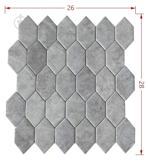 Мозаика Intermatex URBAN GREY 26х28 см - фото 2